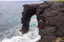 A picture of the Hōlei Sea Arch from 2014, before its collapse.