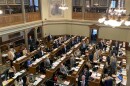 An aerial view of the Wyoming House of Representatives