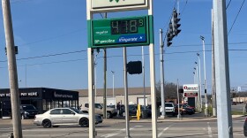 Gas was selling at $4.19 a gallon Wednesday at a BP station at Nappanee Street and California Road in Elkhart. AAA says the Indiana average for the day was $4.08 a gallon.