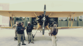 Production image from the 'Tuskegee: An Immersive Experience,' which runs Sept. 17 through 26 at the Military Aviation Museum in Virginia Beach