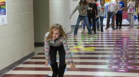 Students at Carlisle Elementary regularly visit the sensory path that was installed over the summer.