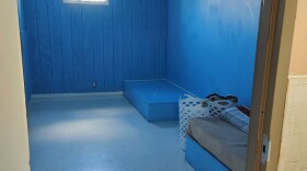 A photo provided by Disability Rights North Carolina shows a bedroom at a psychiatric residential treatment facility in North Carolina.