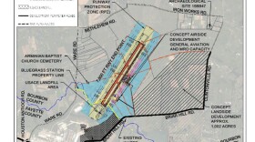 Adding an airport and airpark to Bluegrass Station would require the acquisition of thousands of acres of land from nearby property owners — some of whom might not want to sell.