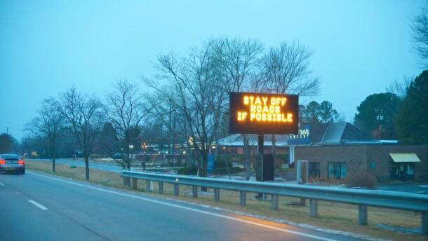 Snowfall around the Triangle on January 10 and 11, 2025.