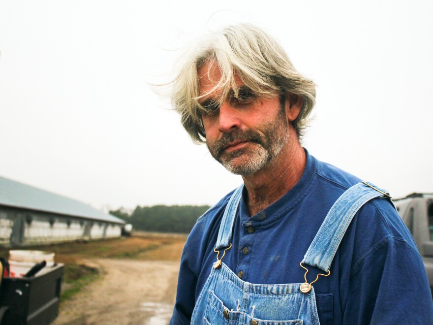 Craig Watts produces chickens for Perdue on his farm in Fairmont, N.C.