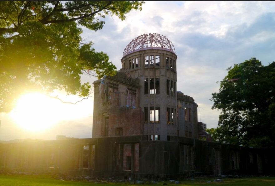 The Atomic Bomb Dome was originally the Hiroshima Prefectural Industrial Promotion Hall. It stood only 160 meters from the atomic blast hypocenter on August 6, 1945. Because the blast hit almost directly from above, the outer walls and steel dome frame partially survived. It is now a permanent UNESCO World Heritage Site.