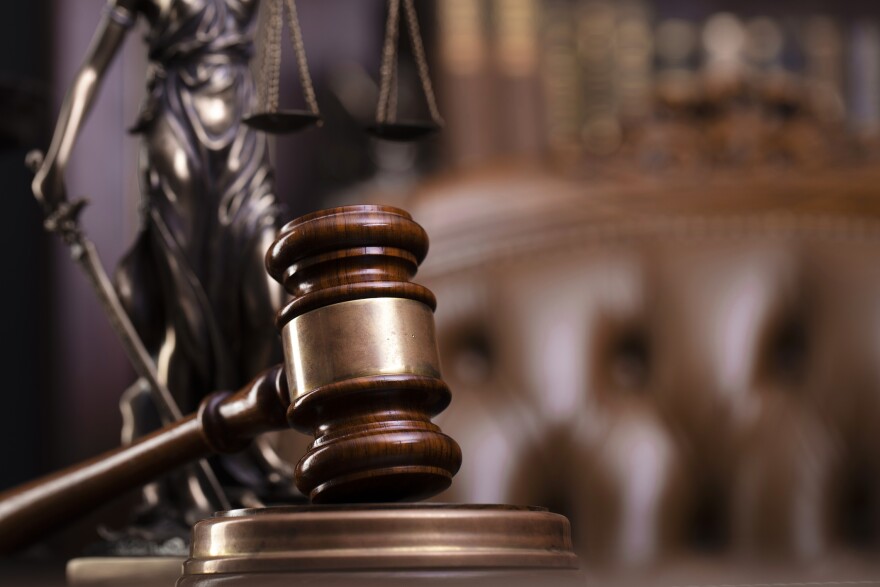 Judge’s gavel on a desk