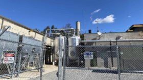 The new renewable natural gas facility at the Regional Landfill in Suffolk as seen Wednesday. (Photo by Katherine Hafner)