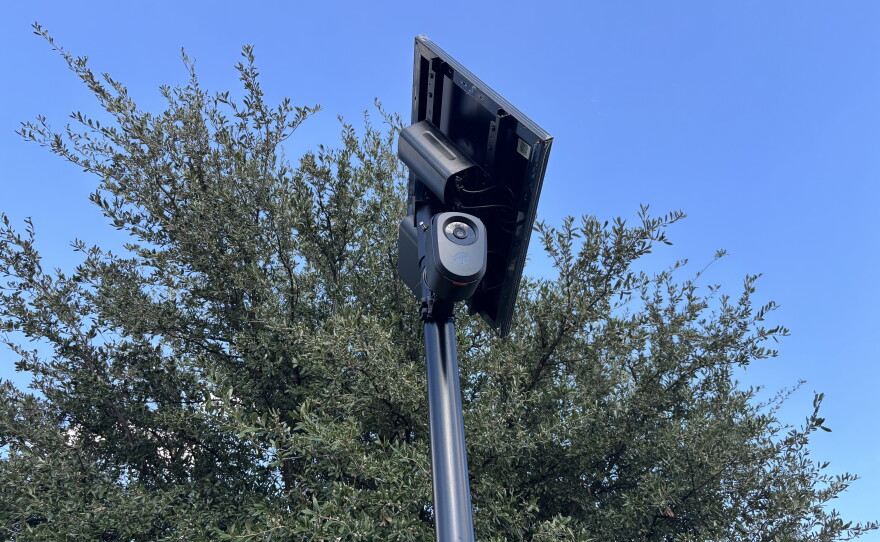 Over the summer ACU Police installed cameras at intersections where traffic heads into campus. Photo by Josiah Wonnell.