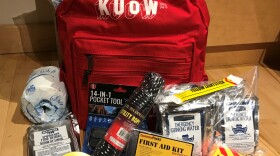 KUOW earthquake kit.
