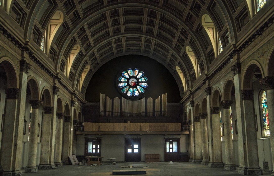 The interior of St. Mark Church in Evanston.