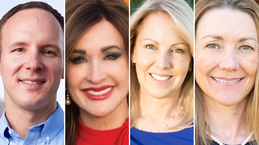 (From left) Matt Gress, Pamela Carter, Kelli Butler and Karen Gresham