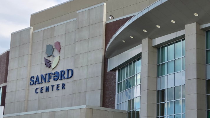 The Sanford Center on the south shore of Lake Bemidji on Sept. 10, 2026.