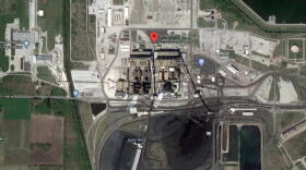 An aerial view of the R.M. Schahfer Generating Station in Jasper County which is set to close by 2023.