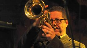 Trumpeter Jim Rotondi performing at Jazzkeller in Frankfurt, Germany.