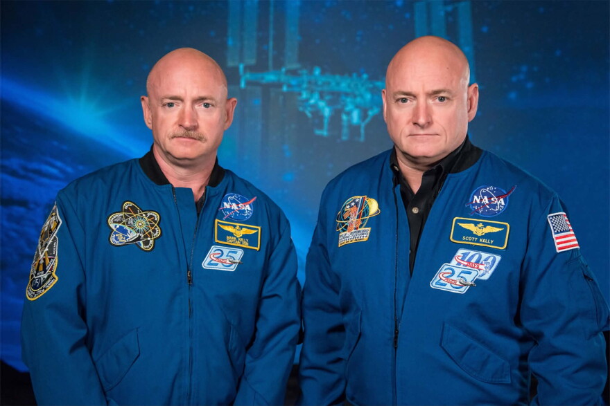 Mark (left) and Scott Kelly participated in the NASA Twins Study, which focused on the strain of spaceflight on the human body. Scott spent a year in space while Mark remained on Earth.