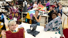 UNCSA students show off their Brenner Children's Hospital costume creations. 