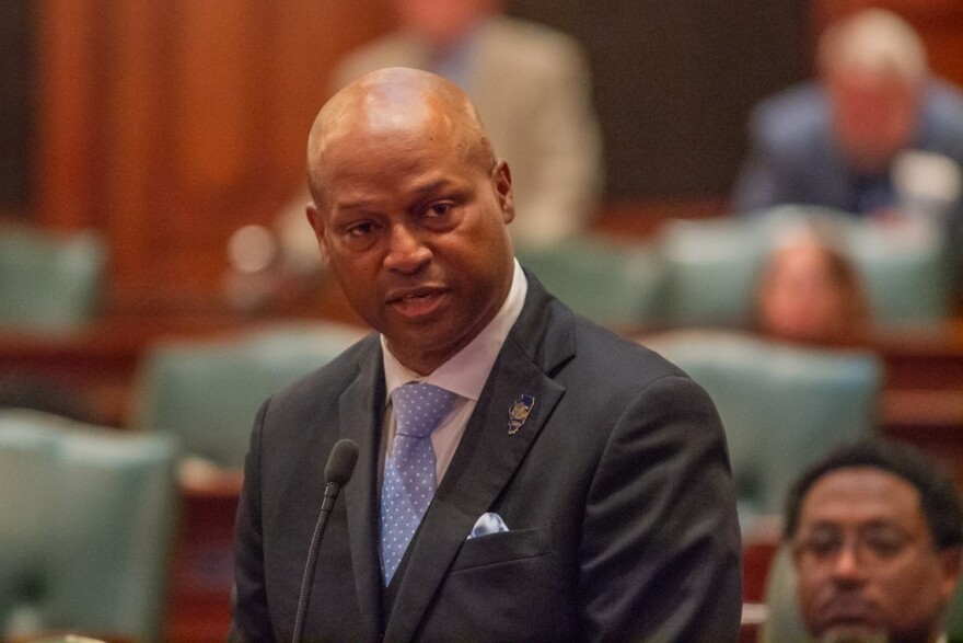 Speaker Emanuel “Chris” Welch on the House floor ahead of the chamber’s adjournment on June 1, 2026.