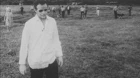 Zombies in a scene from the 1968 horror film "Night of the Living Dead."