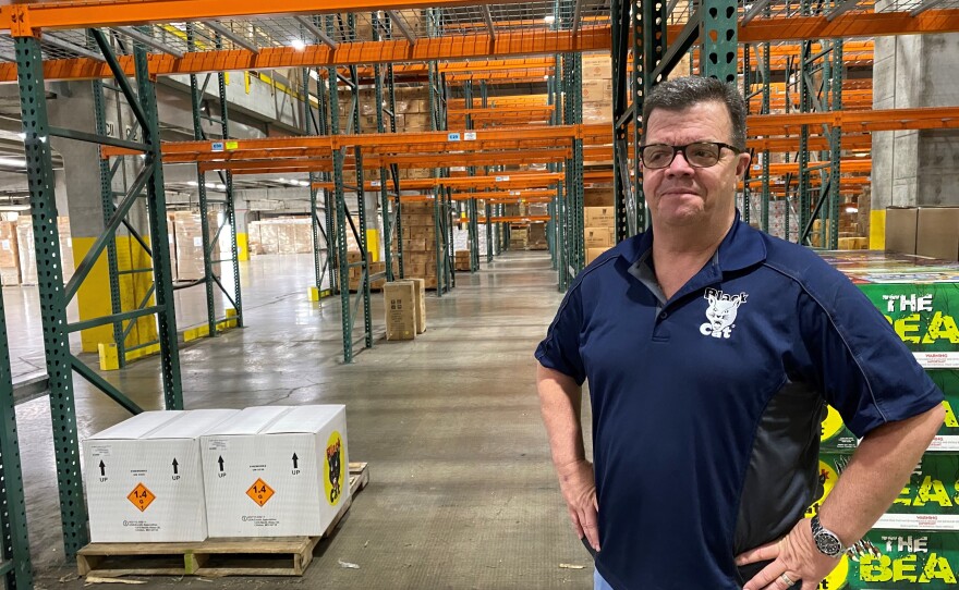 President Mike Collar of Winco Fireworks in Grandview, Mo., says the delays in getting fireworks are robbing his business of what could have been the best year ever.