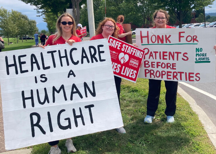 Two unions at UVM Medical Center authorize strike action