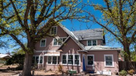 A historic home in Marfa being renovated for use as a short-term rental.