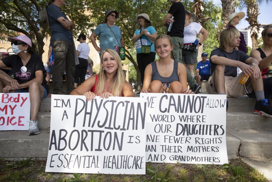  Brooke Ritter is an obstetrician-gynecologist from Clearwater and came to the rally with her teenage daughter, Jordan. 