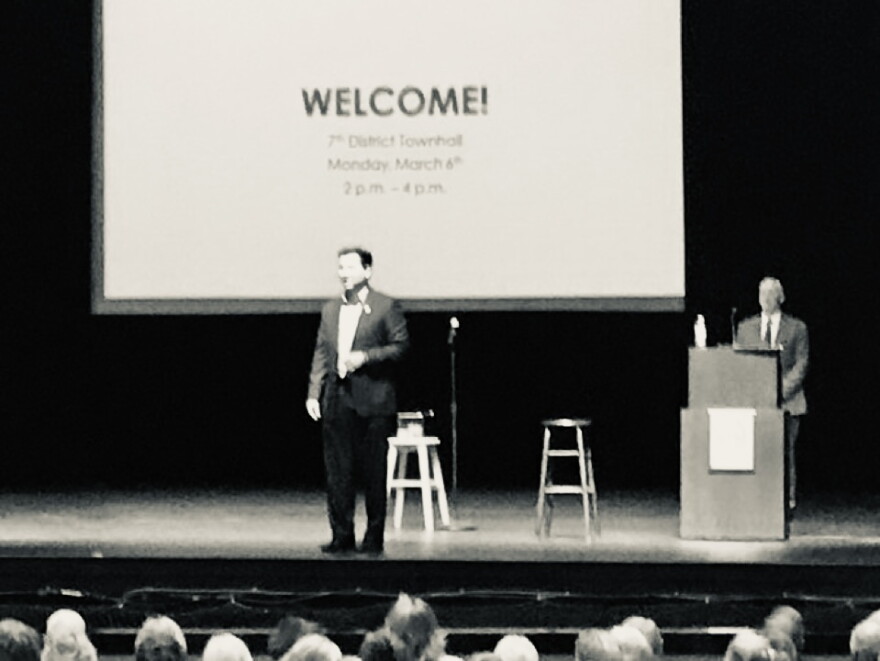 Congressman David Rouzer at his March 2017 town hall.