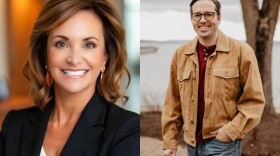 Republican Julie Abbott, left, faces Democrat Gregg Eriksen in the race for the legislature's 6th district.