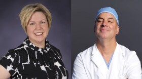 Dr. Sallee Jones is a surgeon at St. Joseph Regional Medical Center in Lewiston, Idaho, with a focus on breast cancer and benign breast disease. Dr. Byron Wright is a surgeon specialized in breast cancer at Tri-State Memorial Hospital in Clarkston, Washington. (Photos: St. Joesph Regional Medical Center and Tri-State Memorial Hospital)