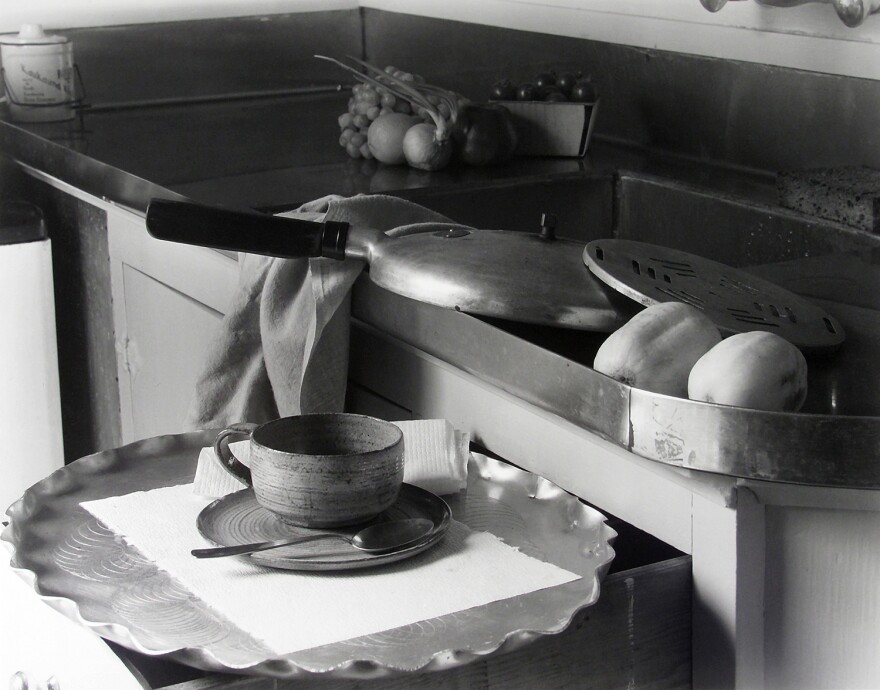 Imogen Cunningham, <em>My Kitchen Sink</em>, 1947, with the recipe: <a href="#borscht">Imogen Cunningham's Borscht</a>.