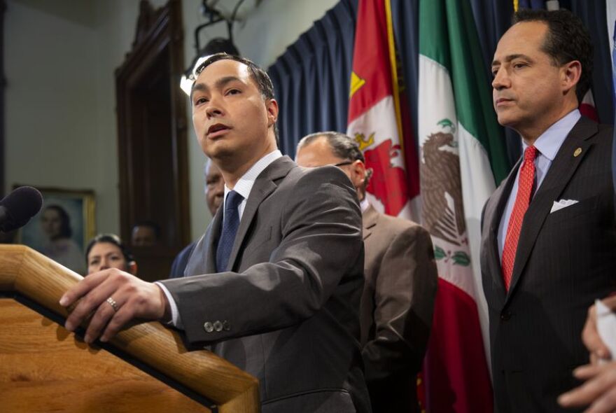 U.S. Rep. Joaquin Castro, D-San Antonio, has opted to run for re-election rather than pursue what would likely have been a tough political battle.