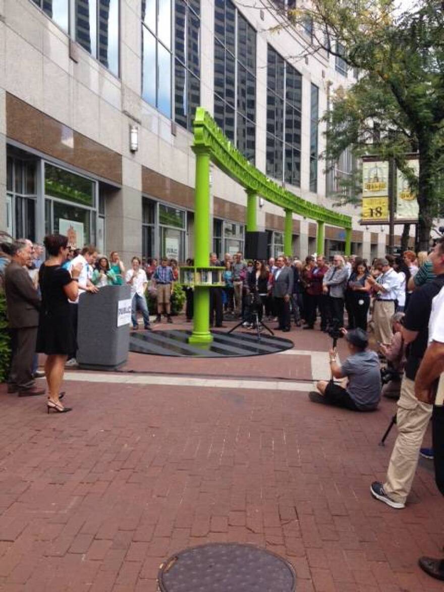 "Monument" on the Circle is the largest of The Public Collection pieces.