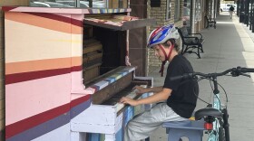 Vermillion community piano