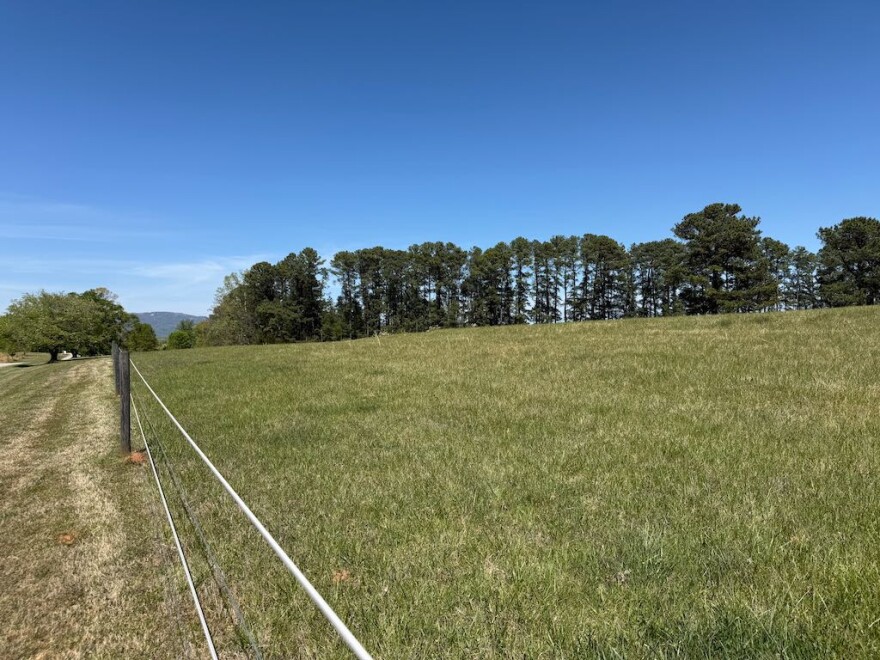 Photo of dry terrain outside of Greenville, S.C.