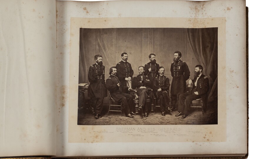 A photo album documenting Gen. Sherman's famous "March to the Sea" will also be included in the auction.