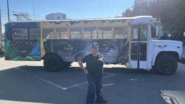 Charlotte resident Bunny Gregory has converted a school bus to bring arts to kids in low-income communities and children impacted by domestic violence.