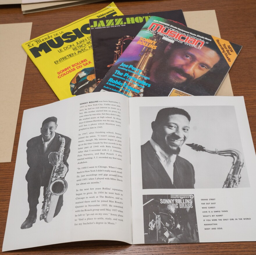 Selections from Sonny Rollins' archive.