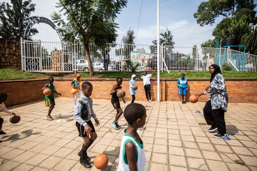 Kids train at Club Rafiki in March.