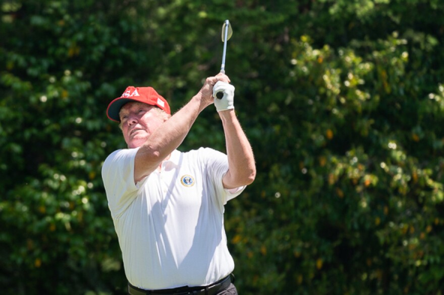 President Donald J. Trump golfing