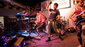 Abertooth Lincoln performs at Dayton Music Fest on Saturday, October 21, 2023. (Ruthie Herman for WYSO)