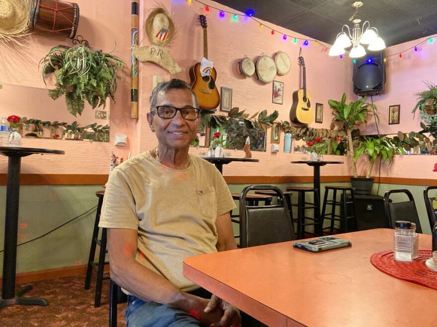 Rafael Elías Diaz Diaz, organizer of the Geneva Latino Festival, inside his restaurant the day before the event starts in the area.