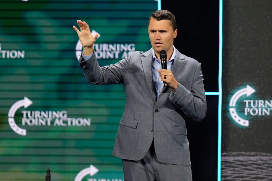 Turning Point USA Founder Charlie Kirk speaks at The Believers' Summit 2024 at a Turning Point Action event in West Palm Beach, Fla., July 26, 2024.