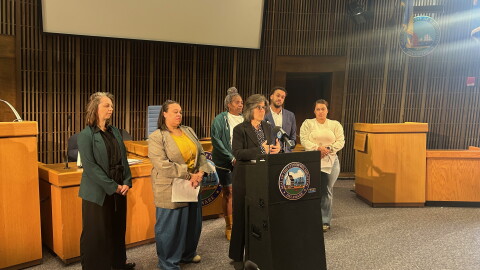Residents of the election districts Councilwoman Willauer filed a complaint for join her in city hall to present the property assessment study.