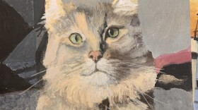 A cat painting by Richard Bradshaw