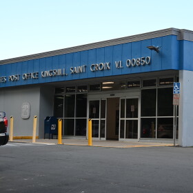 Pictured: The Kingshill Post Office on St. Croix, where federal authorities say the package containing 800 fentanyl pills connected to the Mario Felix trafficking case was shipped.