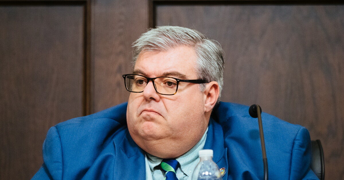 Council President Pat Catena at a County Council meeting.