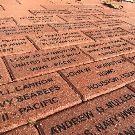 Bricks of Honor in the plaza of the Charles H. Coolidge National Medal of Honor Heritage Center.