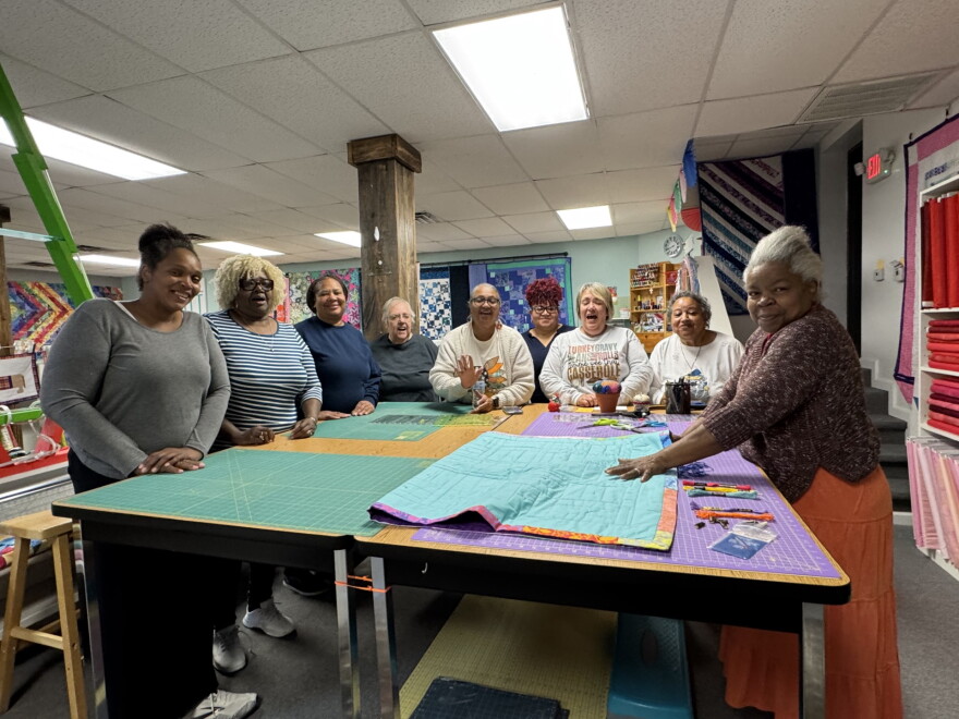 Stories behind the Quilt is a program by the Southeast Kentucky African American Museum and Cultural Center that brings community members together through an eight week workshop. The end result is a themed quilt.