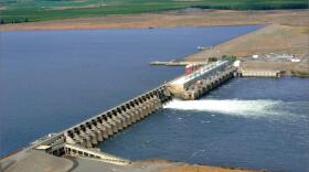 Priest Rapids Dam is located on the Columbia River, 24 miles south of Vantage, Washington. CREDIT: GRANT COUNTY PUD